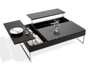 black-shiny-coffee-table