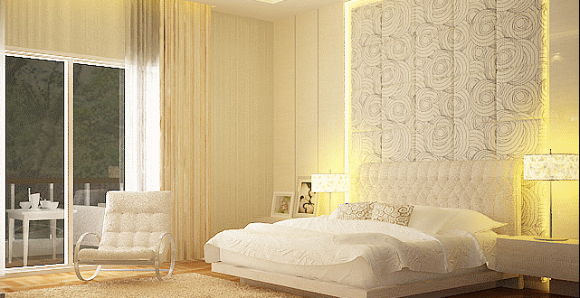 غرف نوم بيضاء للعرسان دهانات غرف النوم باللون الأبيض 2019 2020