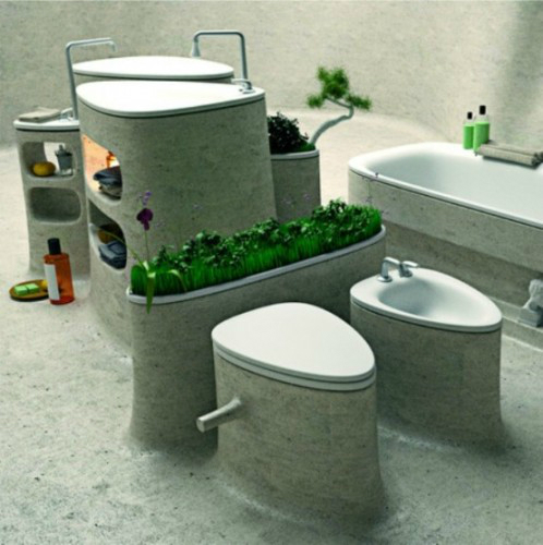 حمامات كالحدائق مبتكره